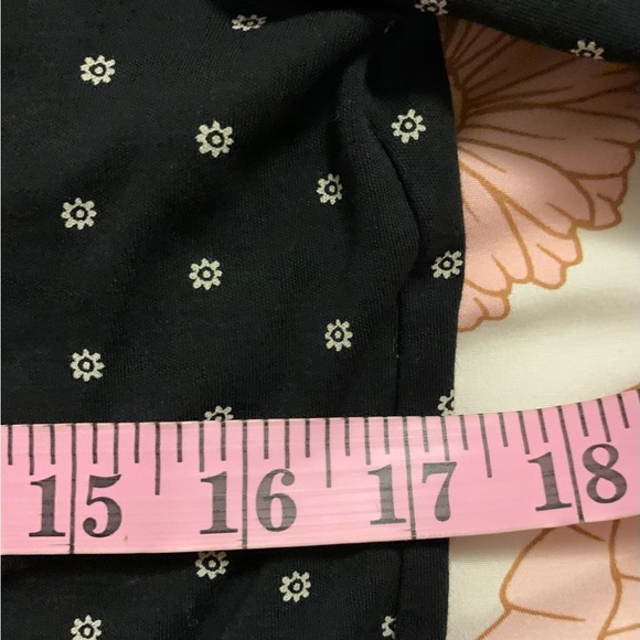 D O N A T E D J. Jill Black Long Sleeve print shirt size xs euc - Picture 4 of 6